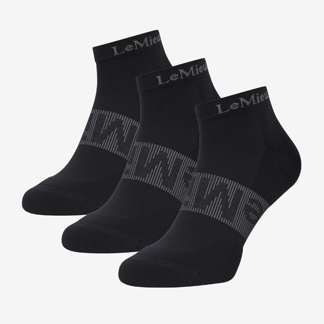 TRAINER SOCKS 3 PACK BLACK