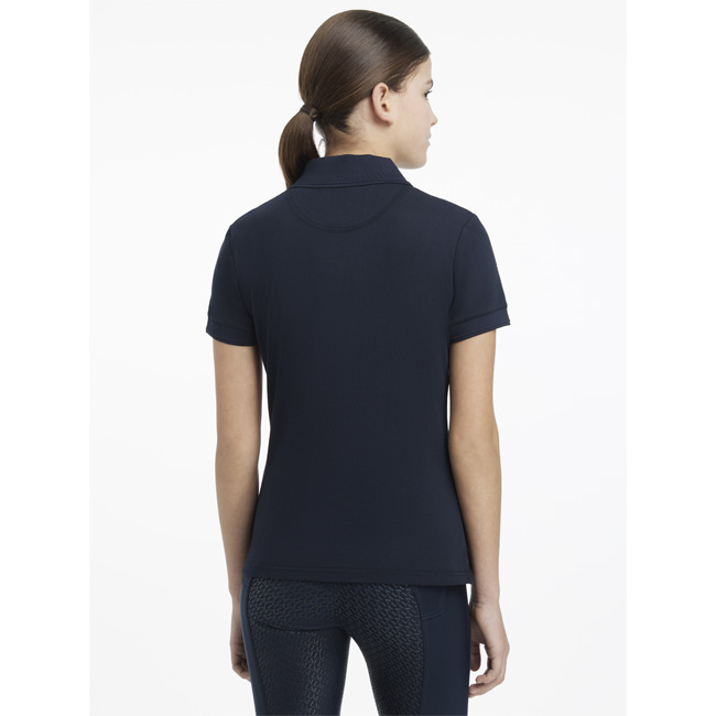 LeMieux Young Rider Classique Polo Shirt Navy - Image 4