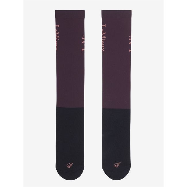 LeMieux Competition Socks Damson (Twin Pack) - Image 2