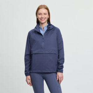 perri half zip waterproof jacket shadow