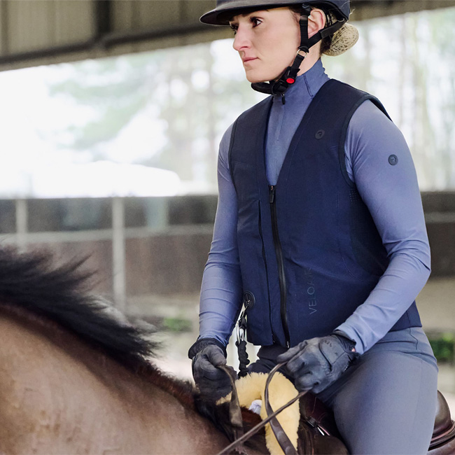 Racesafe VeloAir Air Gilet Midnight {Unicorn Tack}