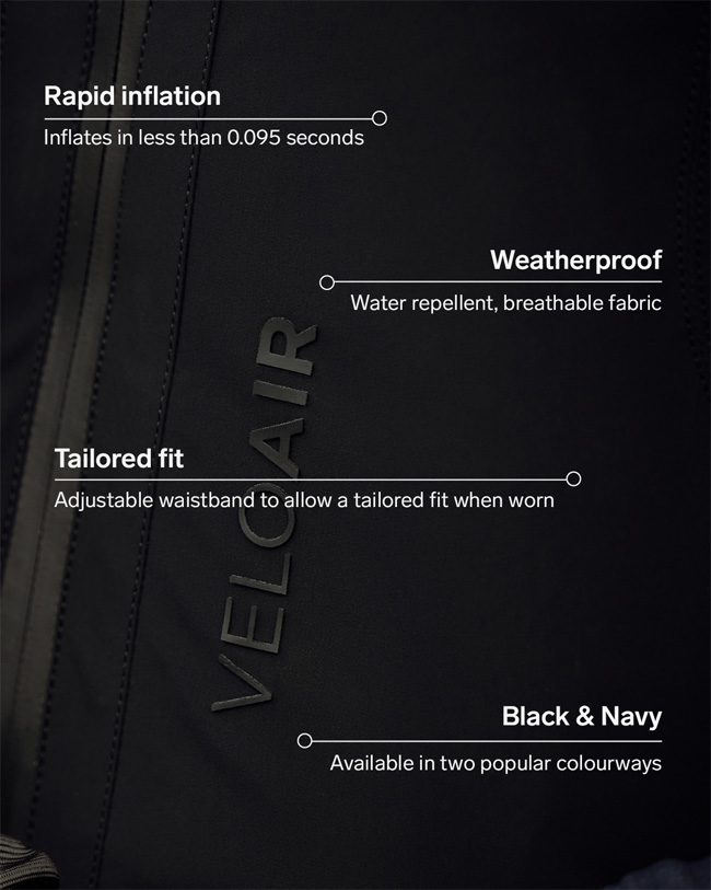 Racesafe VeloAir Air Gilet Black - Image 8