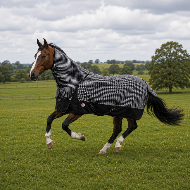 Unicorn Tack High Neck Fleece Lined Rainsheet - Image 5