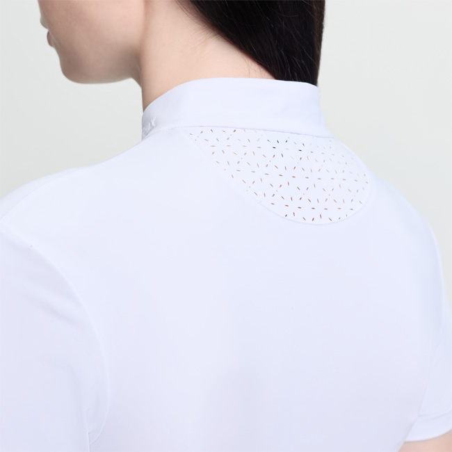 LeMieux Young Rider Brilliance Livvy Short Sleeve Show Shirt White - Image 2