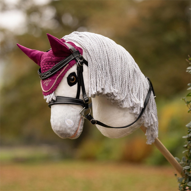 LeMieux Hobby Horse Fly Hood Blackberry - Image 2