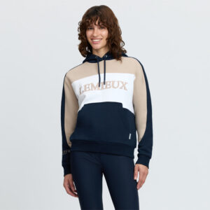 lemieux colour block hoodie navy