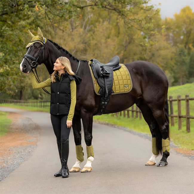 LeMieux Loire Classic Dressage Square Gooseberry - Image 3